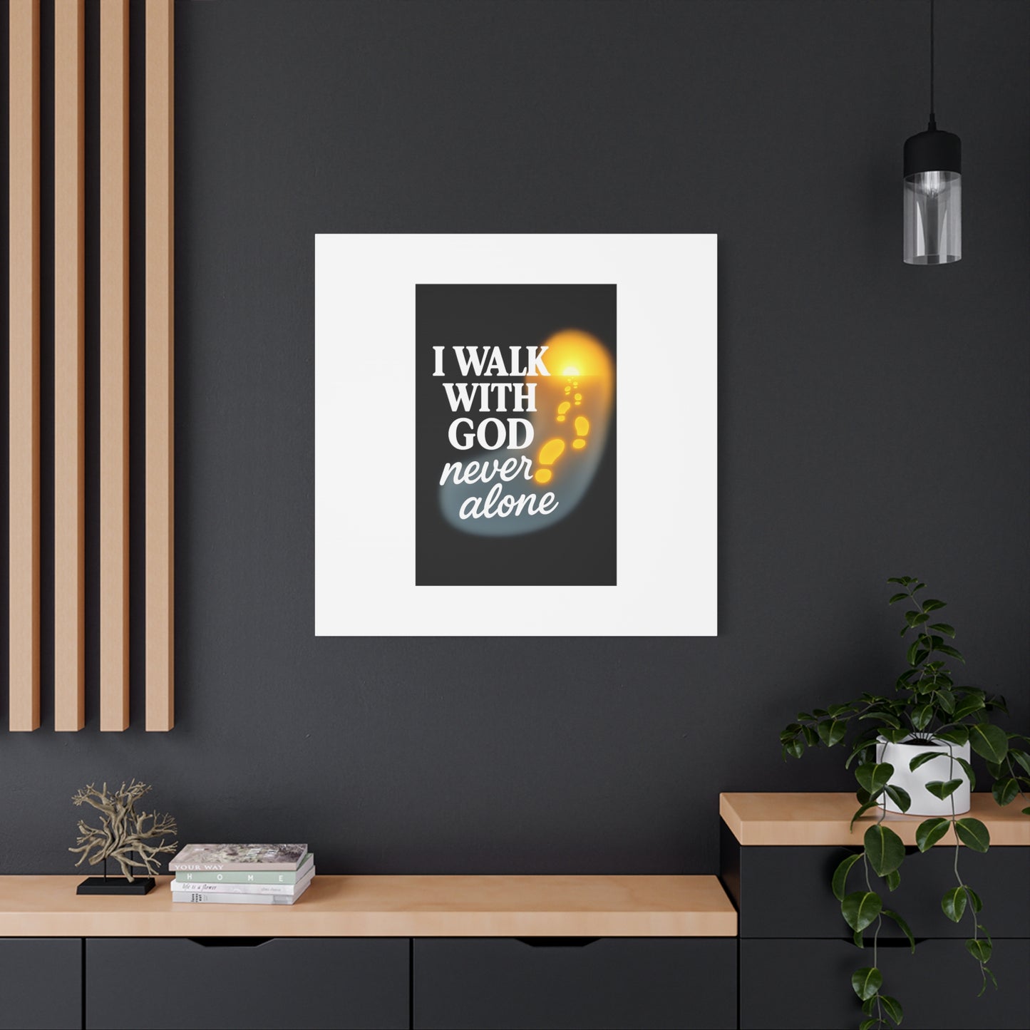 I Walk With God – Matte Canvas Wall Art
