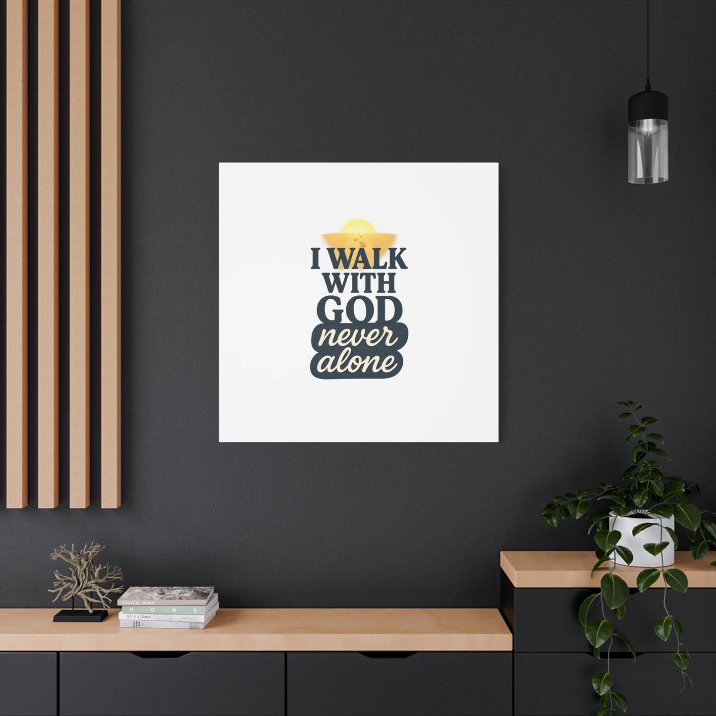 I Walk With God – Matte Canvas Wall Art