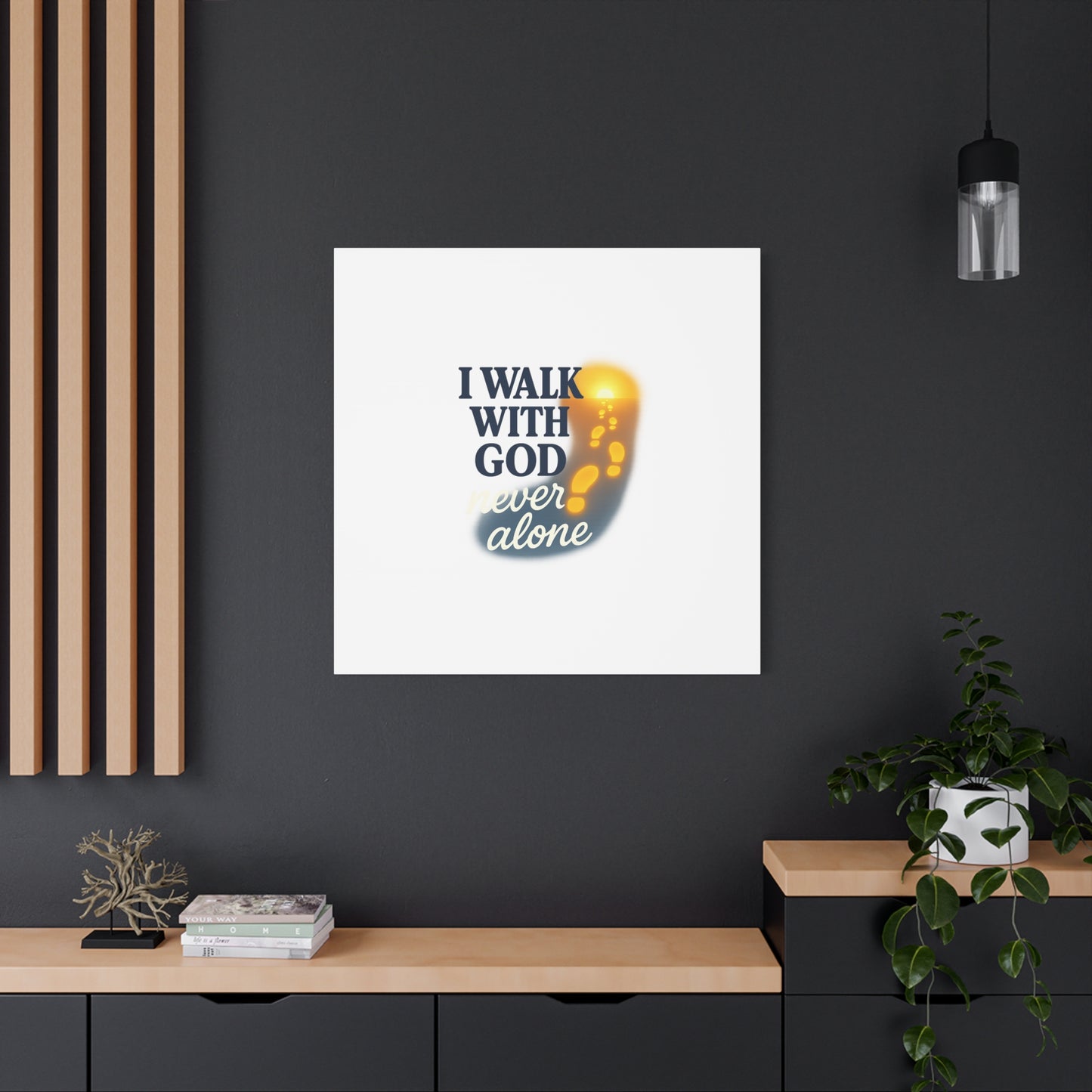I Walk With God – Matte Canvas Wall Art