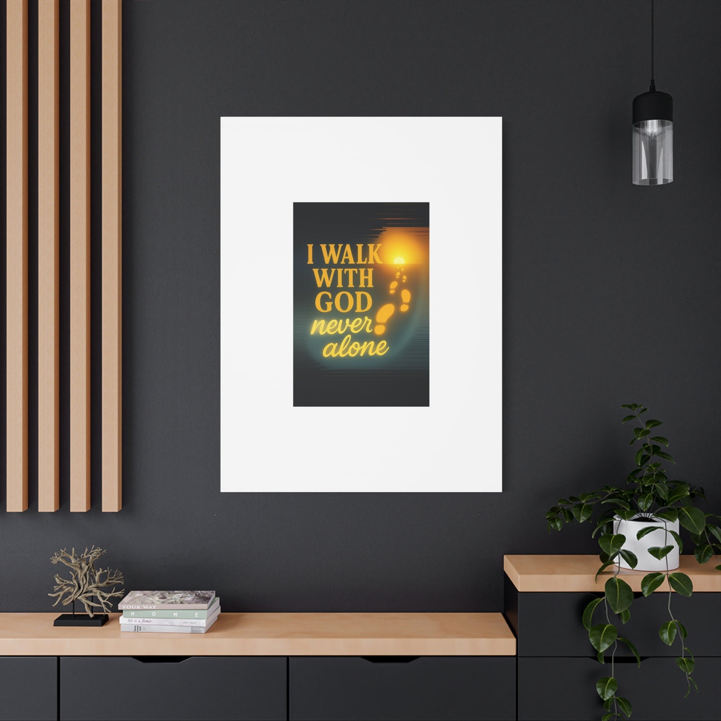 I Walk With God – Matte Canvas Wall Art