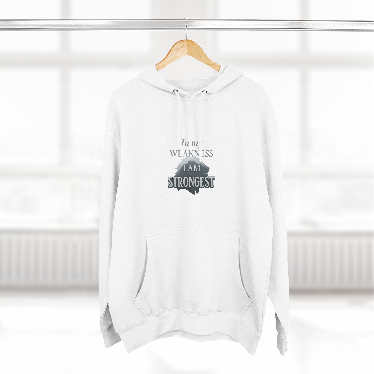 Three-Panel Fleece Hoodie
