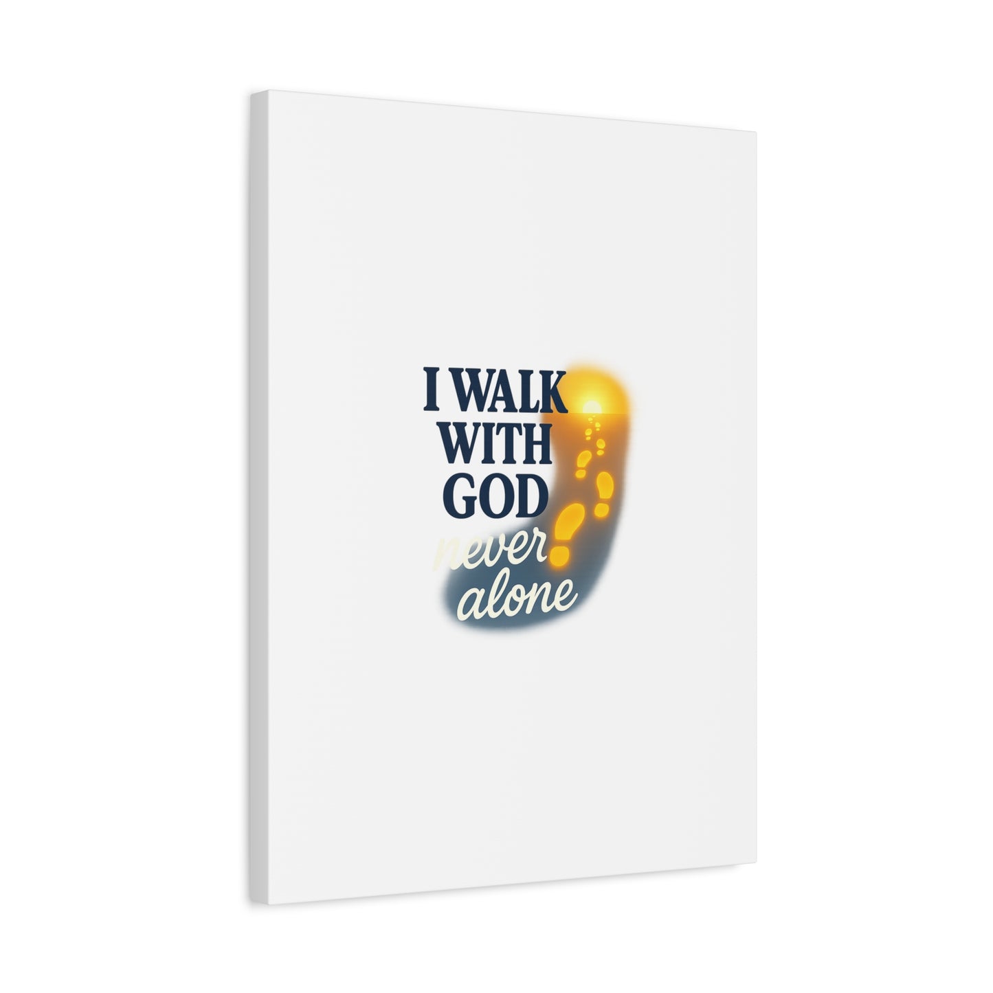 I Walk With God – Matte Canvas Wall Art