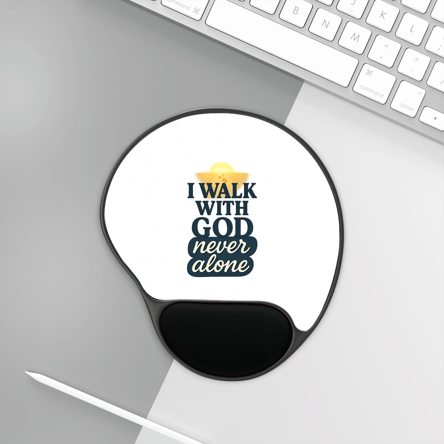 I Walk With God – Mouse Pad with Wrist Rest