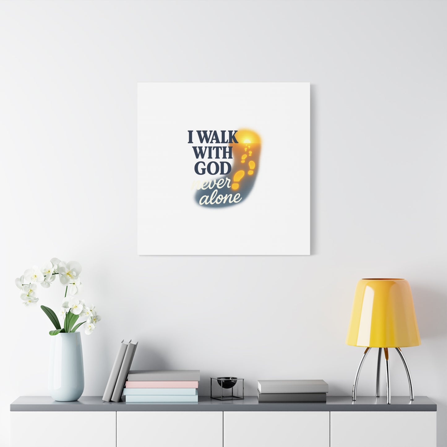 I Walk With God – Matte Canvas Wall Art