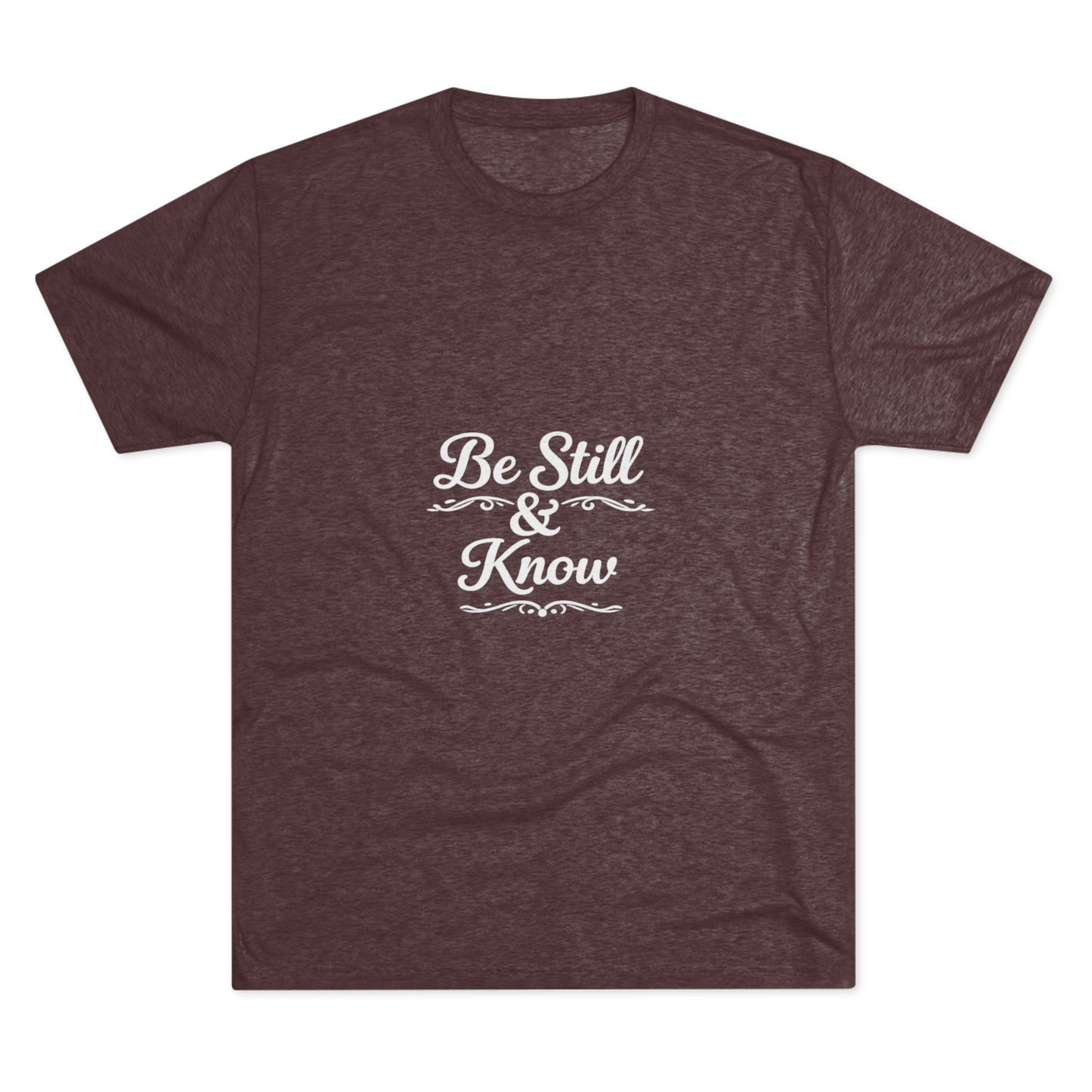 Be Still & Know Tshirt — Inspirational Christian Graphic T‑Shirt