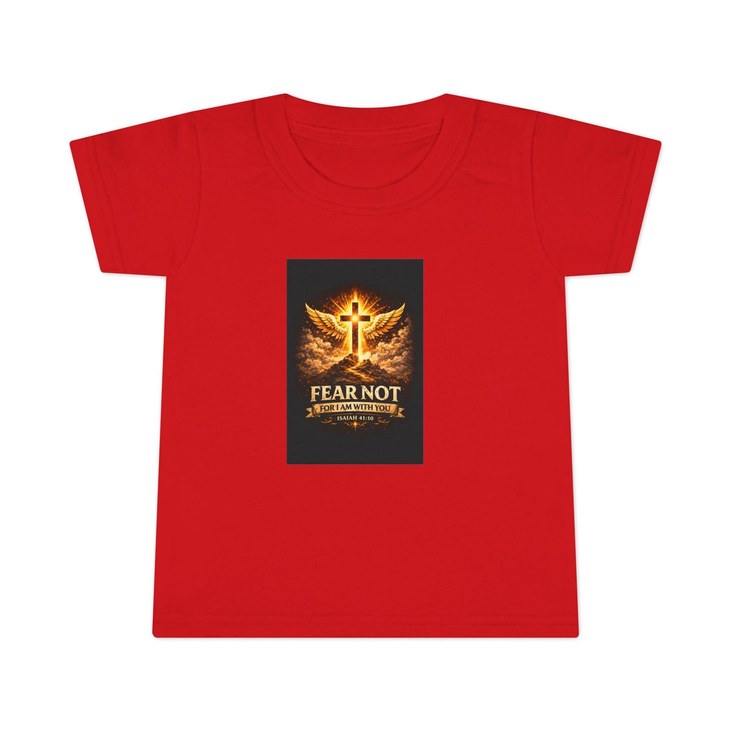 Toddler T-Shirt - Fear Not, Guardian Angel Cross Graphic