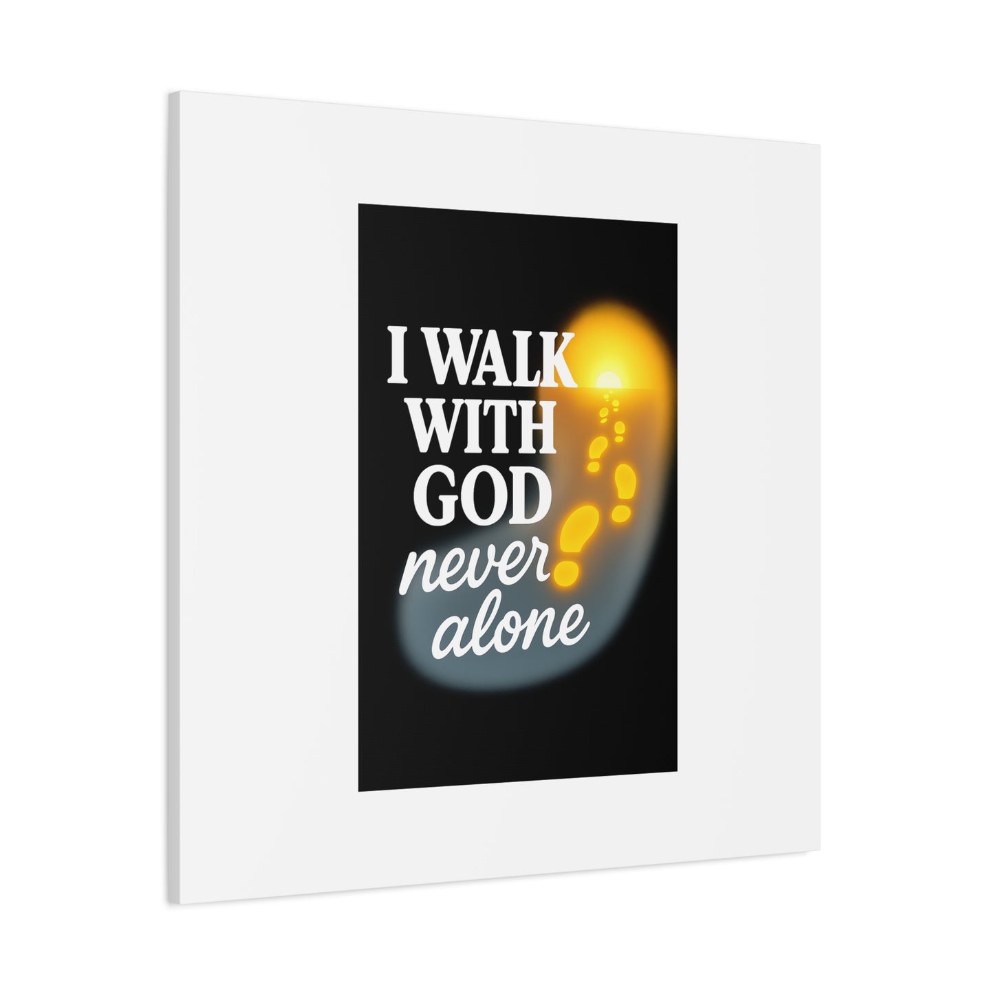 I Walk With God – Matte Canvas Wall Art