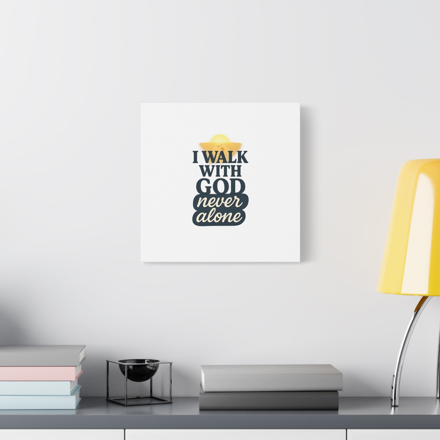 I Walk With God – Matte Canvas Wall Art