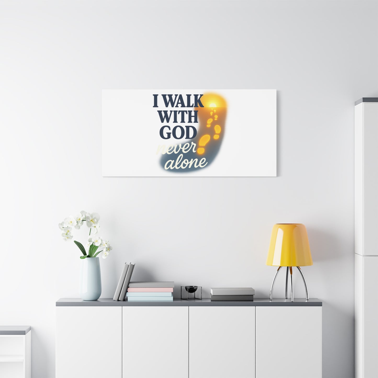 I Walk With God – Matte Canvas Wall Art