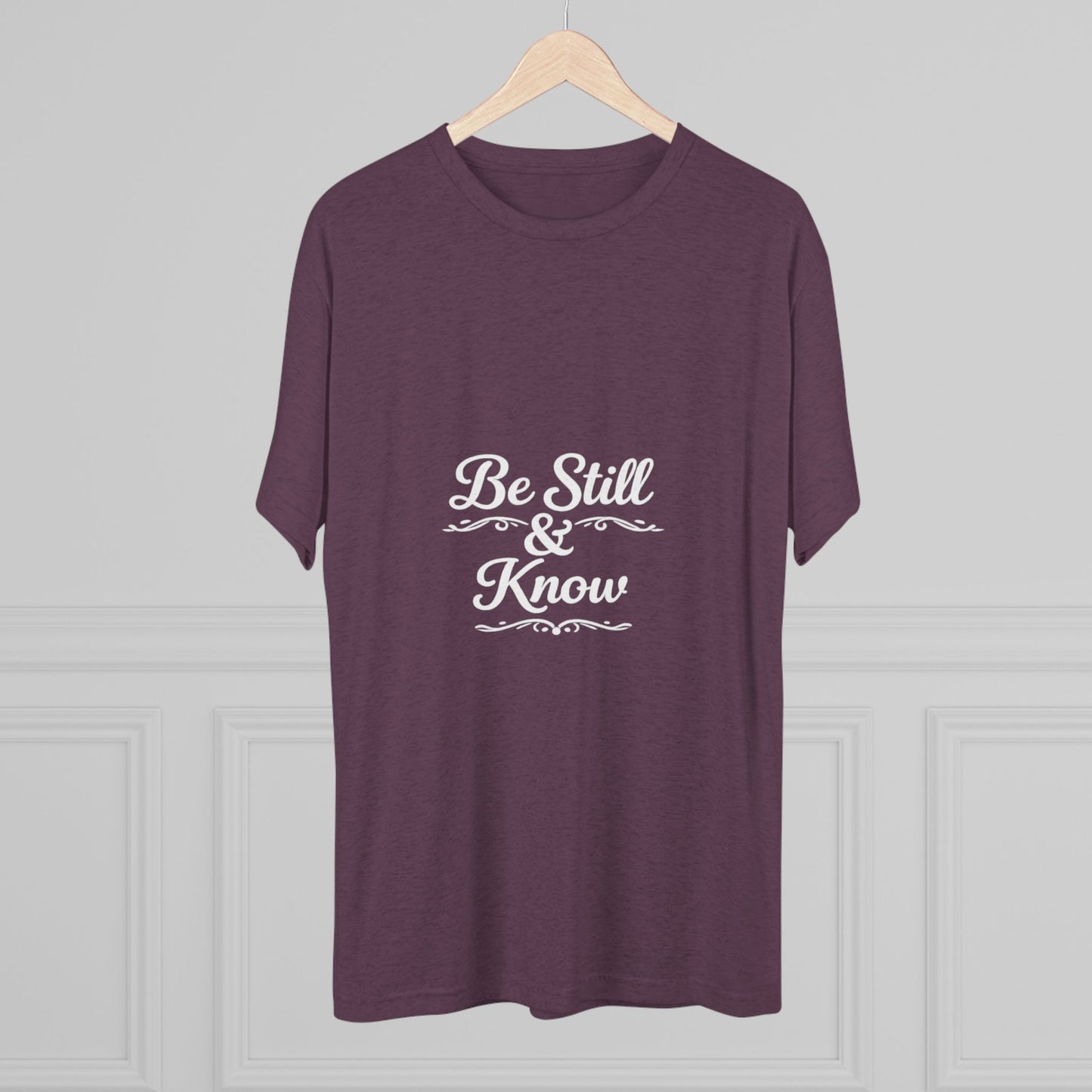 Be Still & Know Tshirt — Inspirational Christian Graphic T‑Shirt