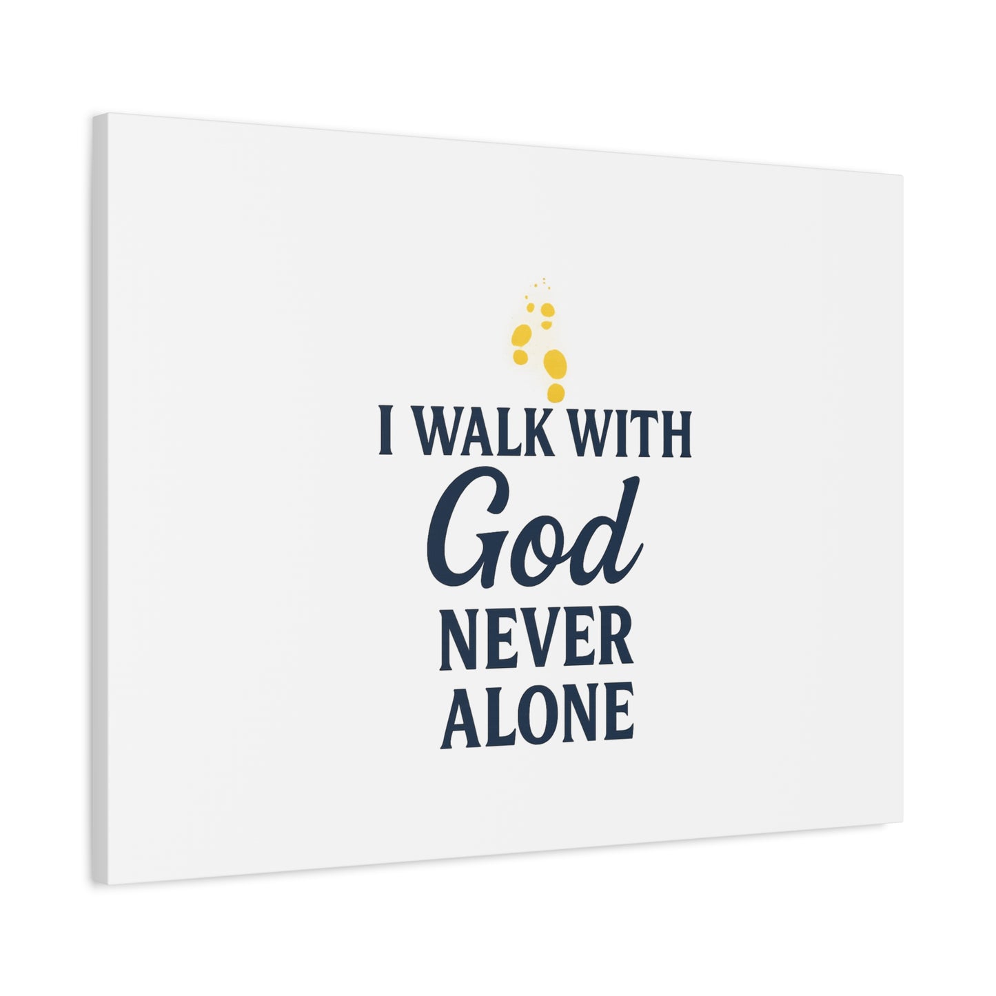 I Walk With God – Matte Canvas Wall Art