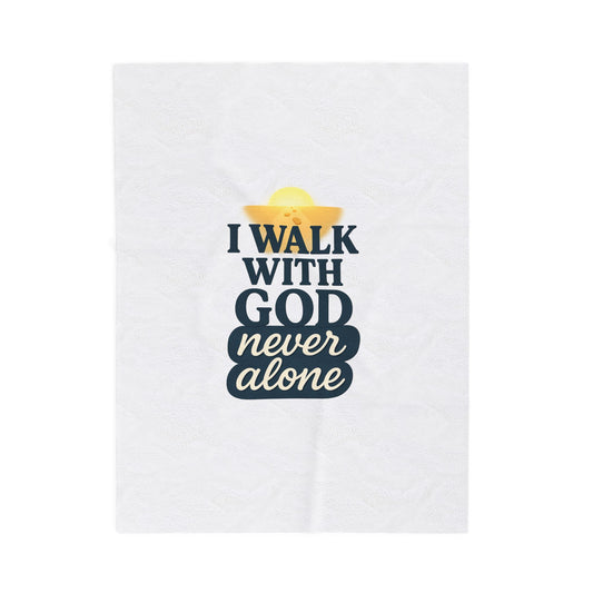 Faith-Inspired Velveteen Plush Blanket
