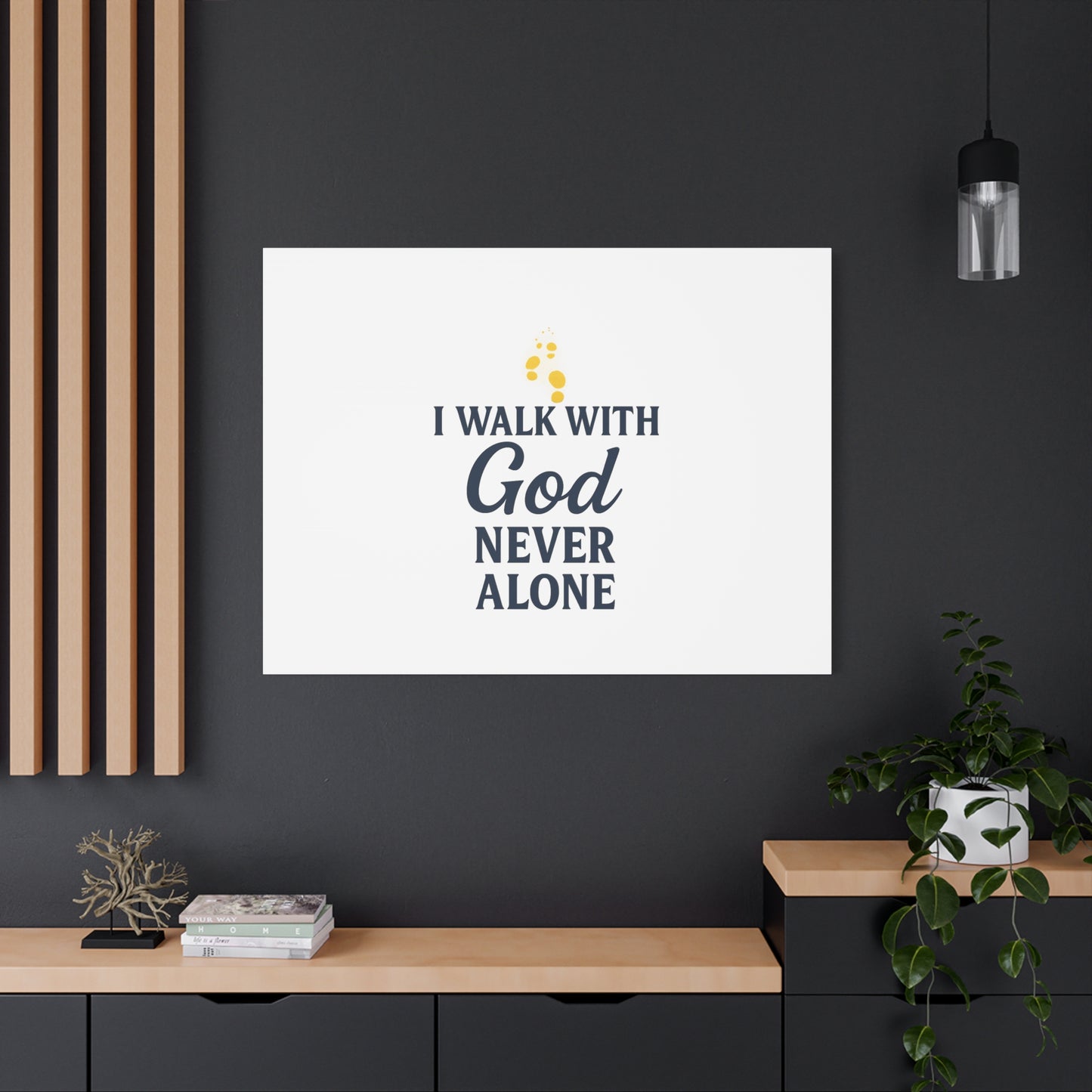 I Walk With God – Matte Canvas Wall Art