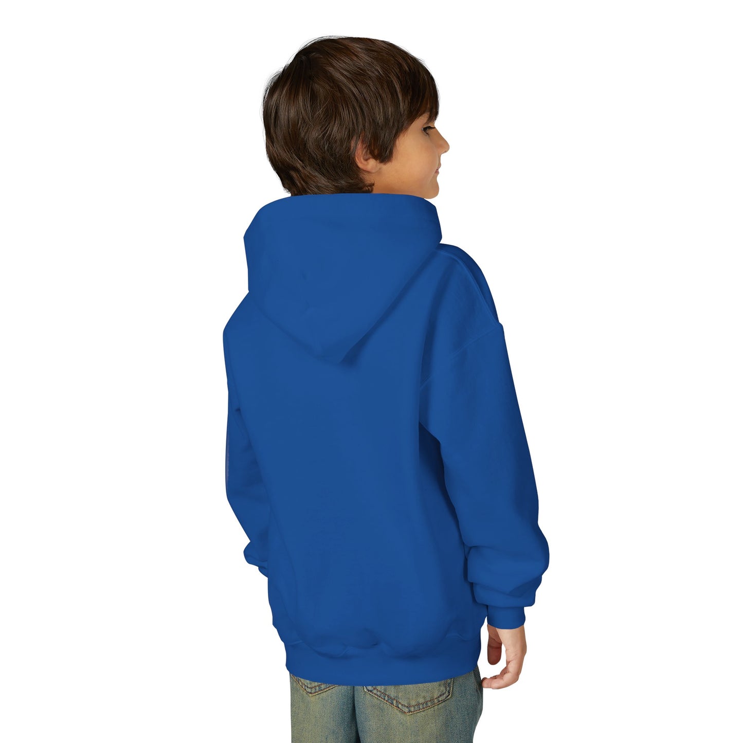 Youth Faith Hoodie – “I Walk With God Never Alone”  Cozy Christian Sweatshirt for Kids