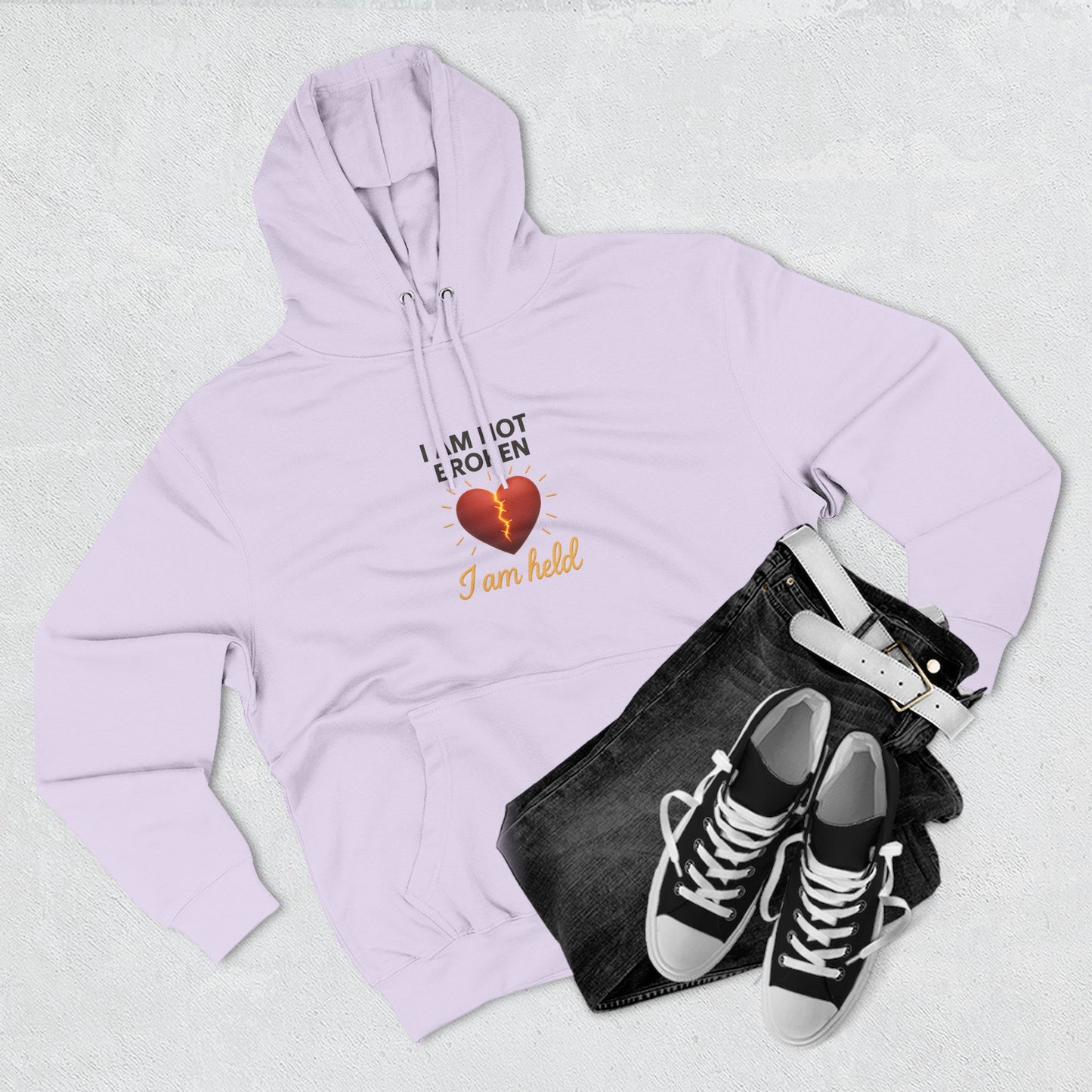 I Am Not Broken – Inspirational Hoodie for Strength, Healing & Self-Love