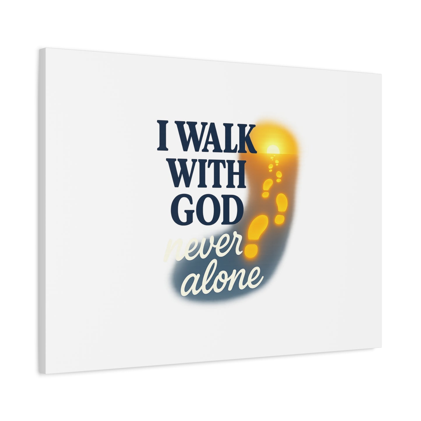 I Walk With God – Matte Canvas Wall Art