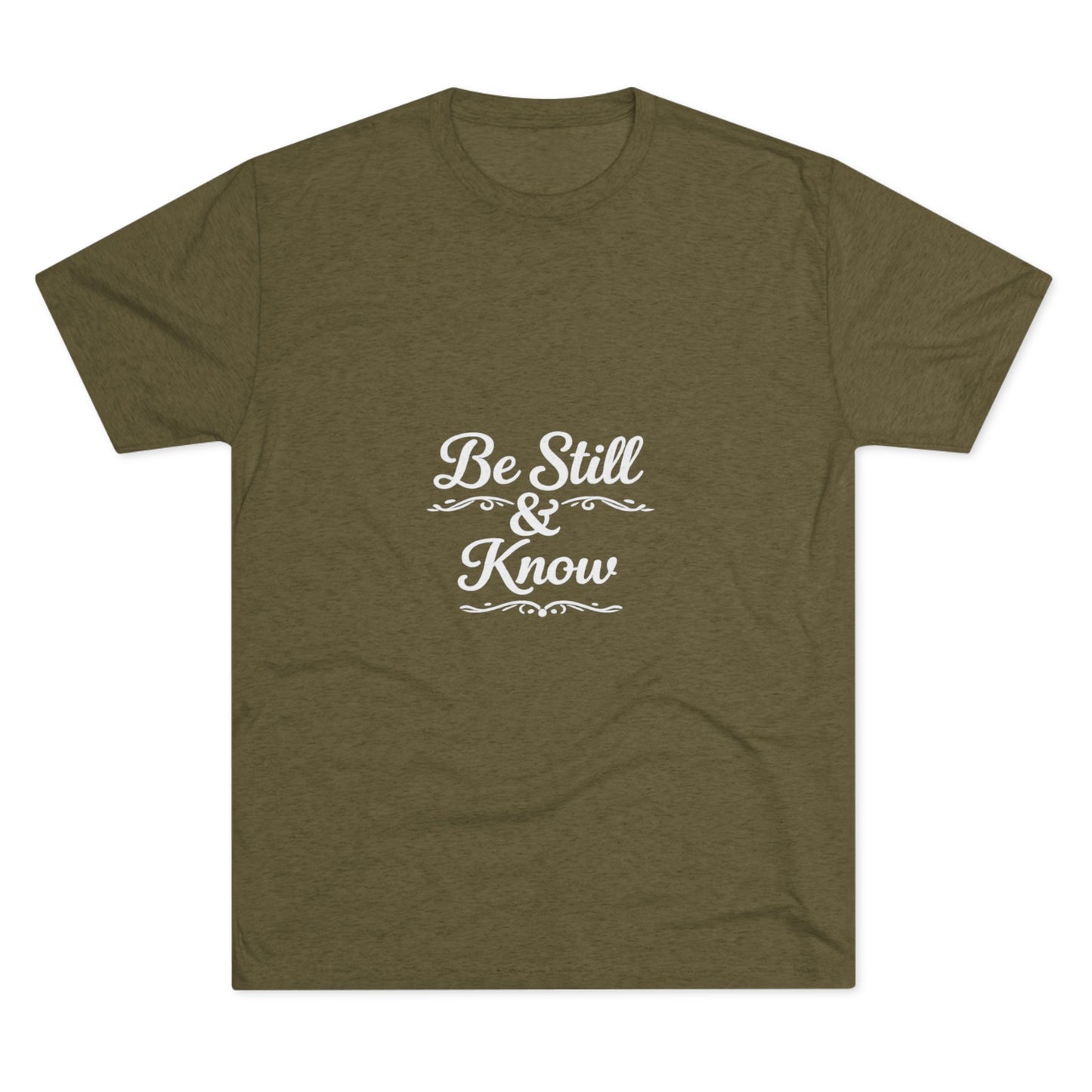Be Still & Know Tshirt — Inspirational Christian Graphic T‑Shirt