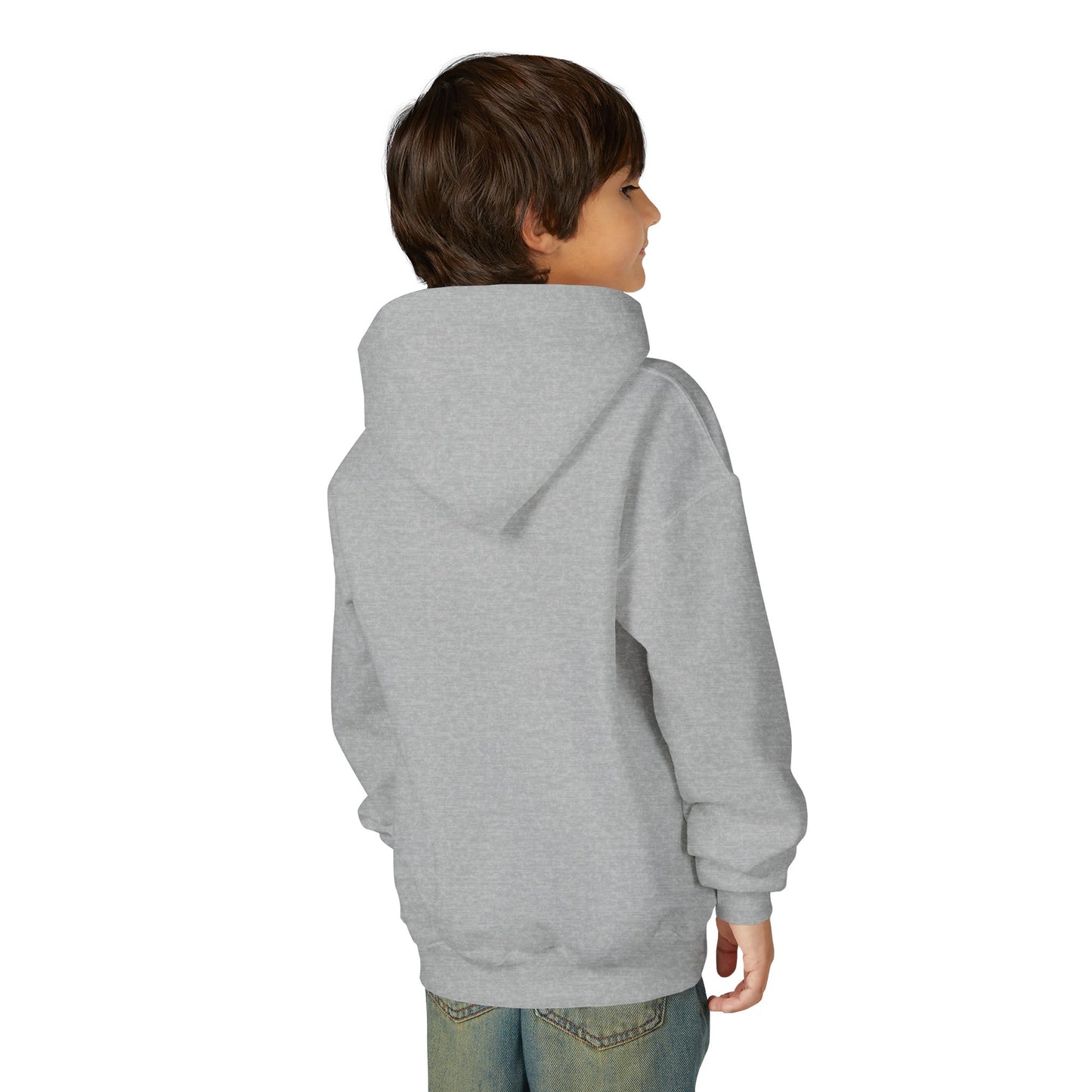 Youth Faith Hoodie – “I Walk With God Never Alone”  Cozy Christian Sweatshirt for Kids