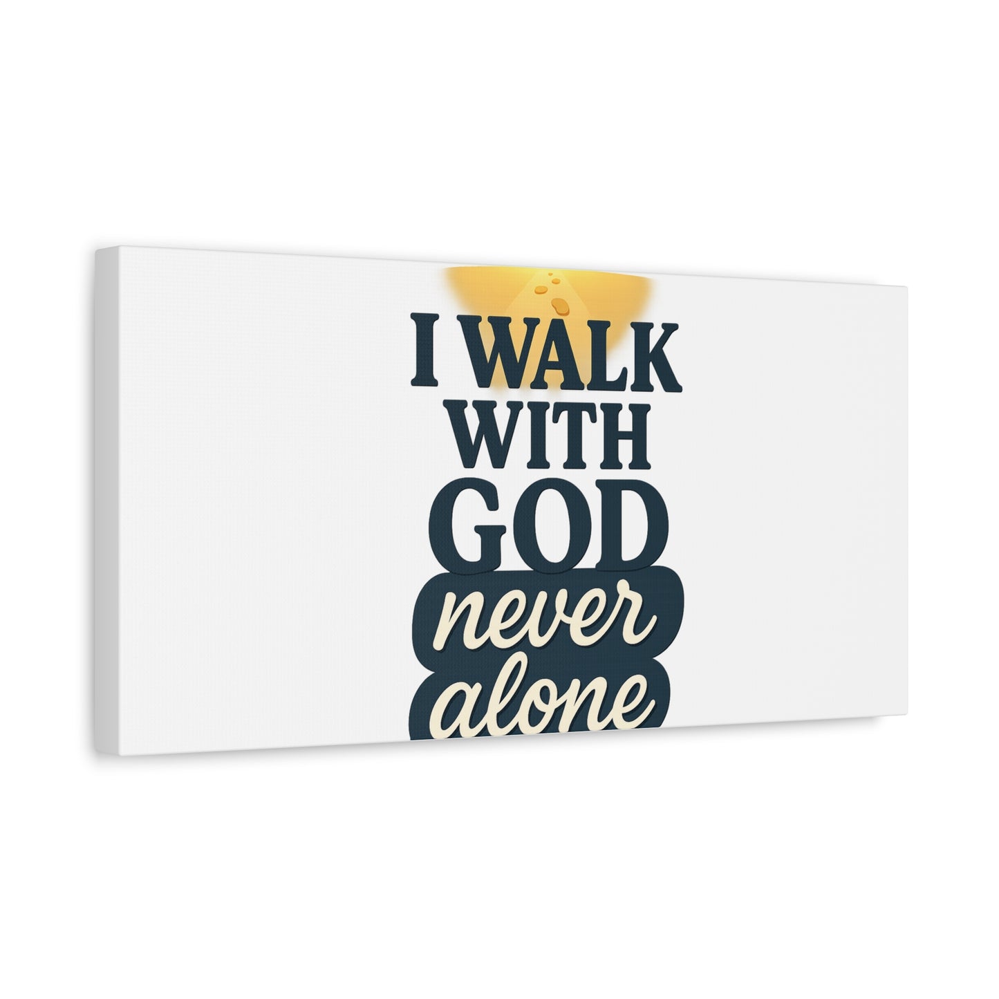 I Walk With God – Matte Canvas Wall Art