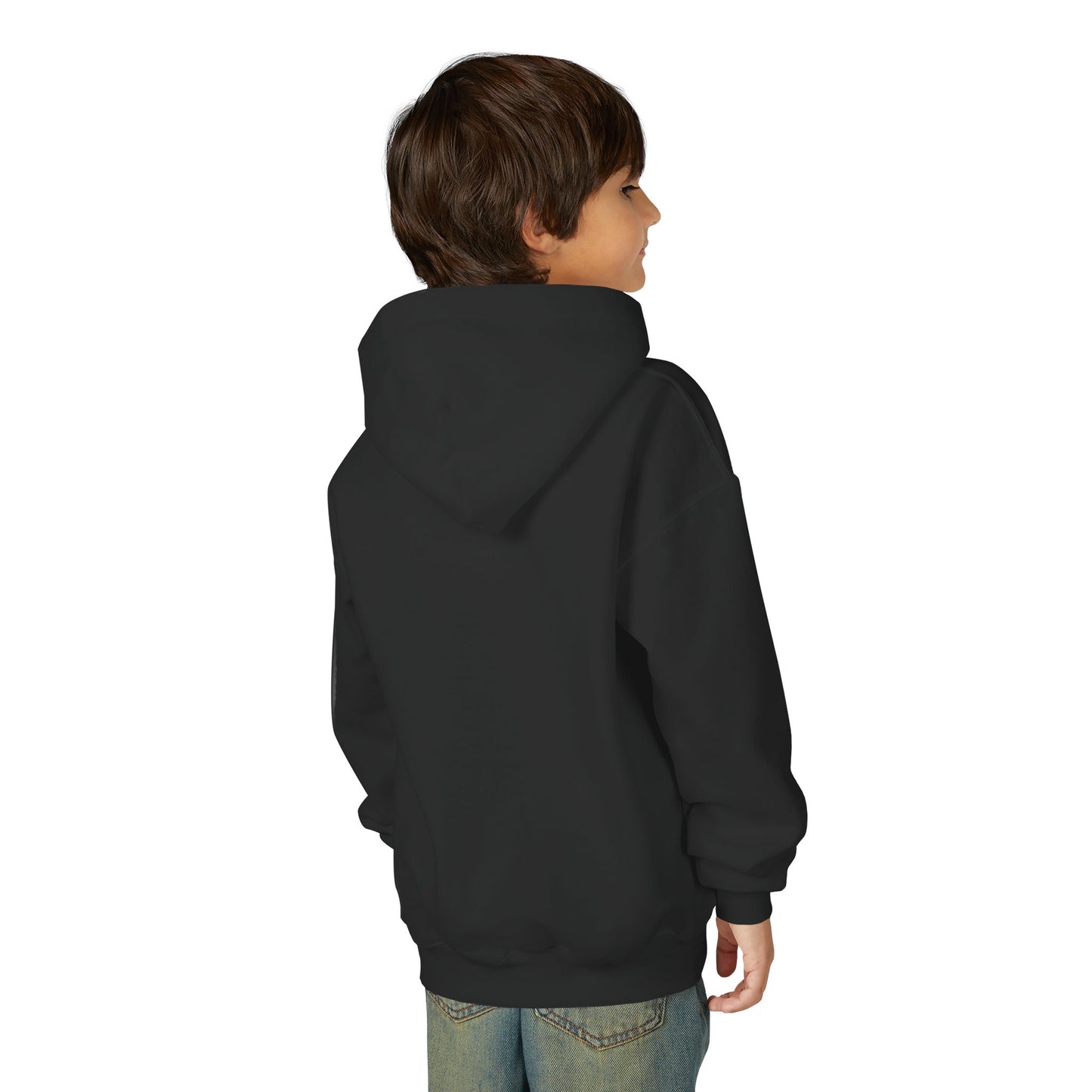 Youth Faith Hoodie – “I Walk With God Never Alone”  Cozy Christian Sweatshirt for Kids