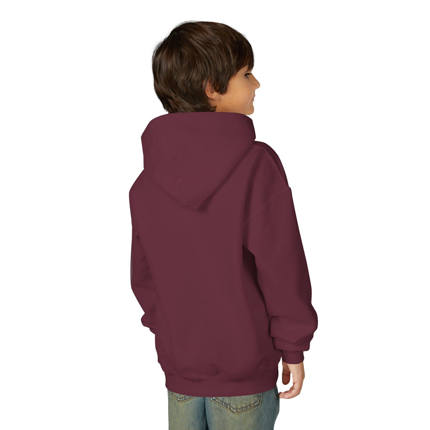 Youth Faith Hoodie – “I Walk With God Never Alone”  Cozy Christian Sweatshirt for Kids
