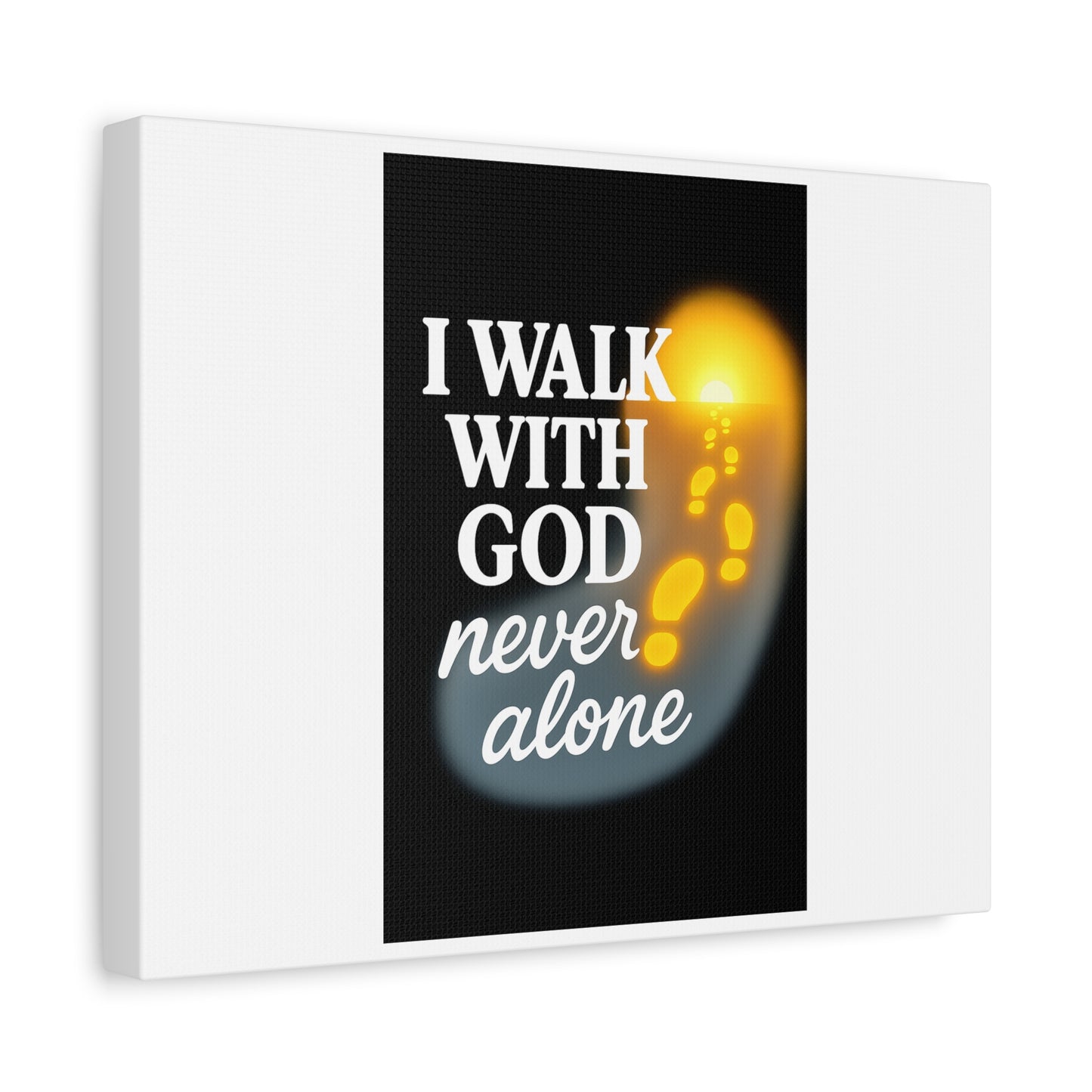 I Walk With God – Matte Canvas Wall Art