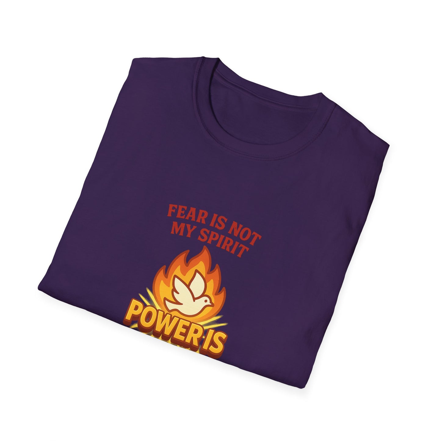 Fear Is Not My Spirit T-Shirt – Empowering Unisex Motivational Tee for Strength & Confidence