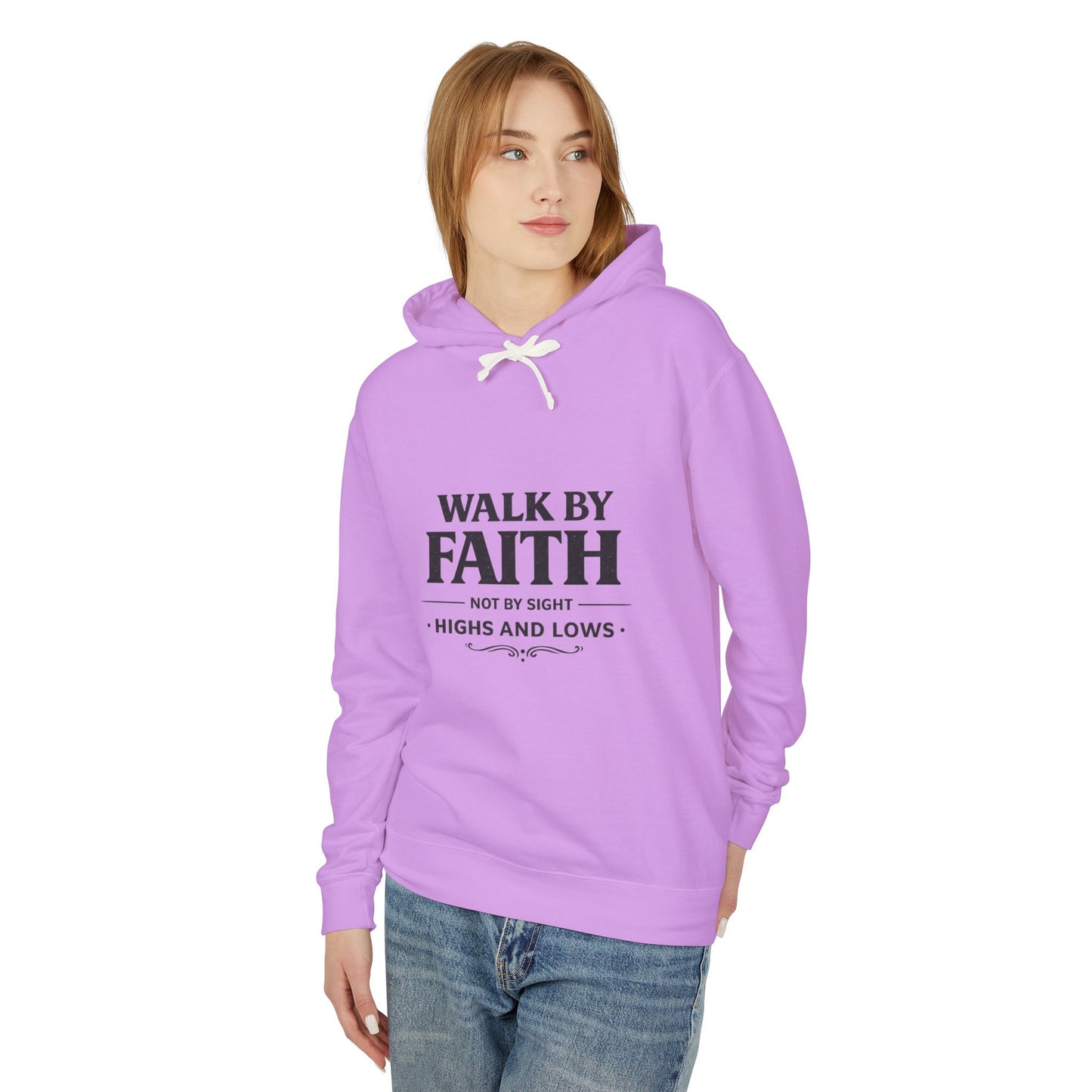 Faith Hoodie - "Walk By Faith, Not By Sight" Inspirational Pullover