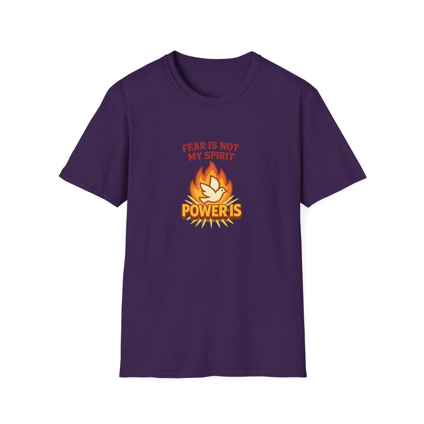 Fear Is Not My Spirit T-Shirt – Empowering Unisex Motivational Tee for Strength & Confidence
