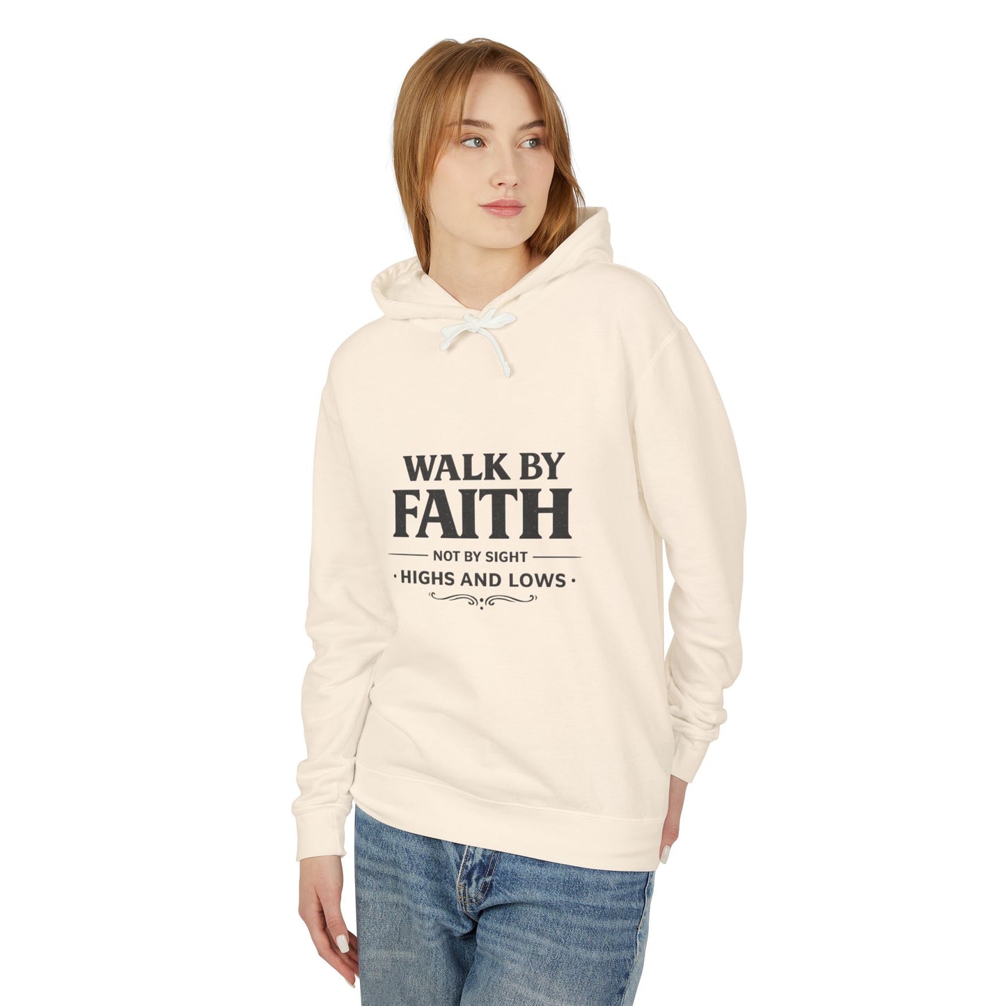 Faith Hoodie - "Walk By Faith, Not By Sight" Inspirational Pullover