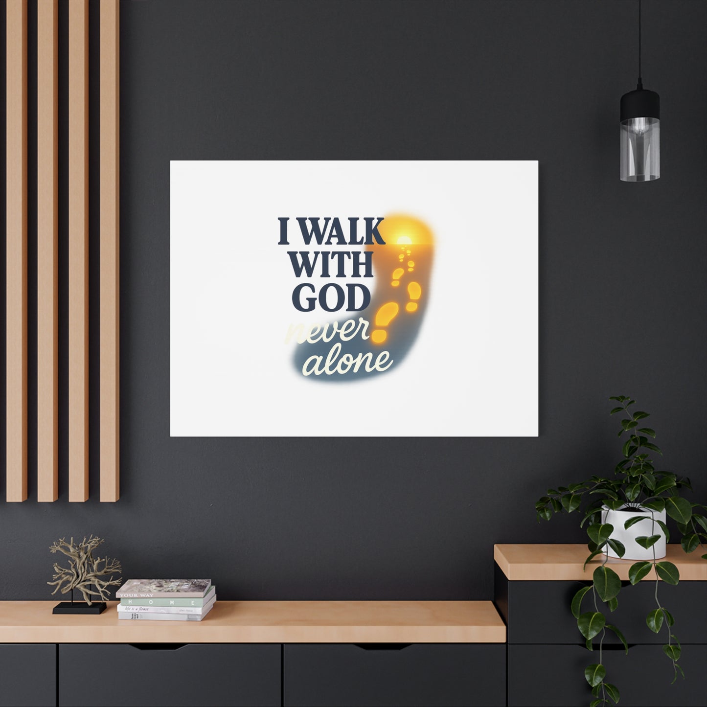I Walk With God – Matte Canvas Wall Art