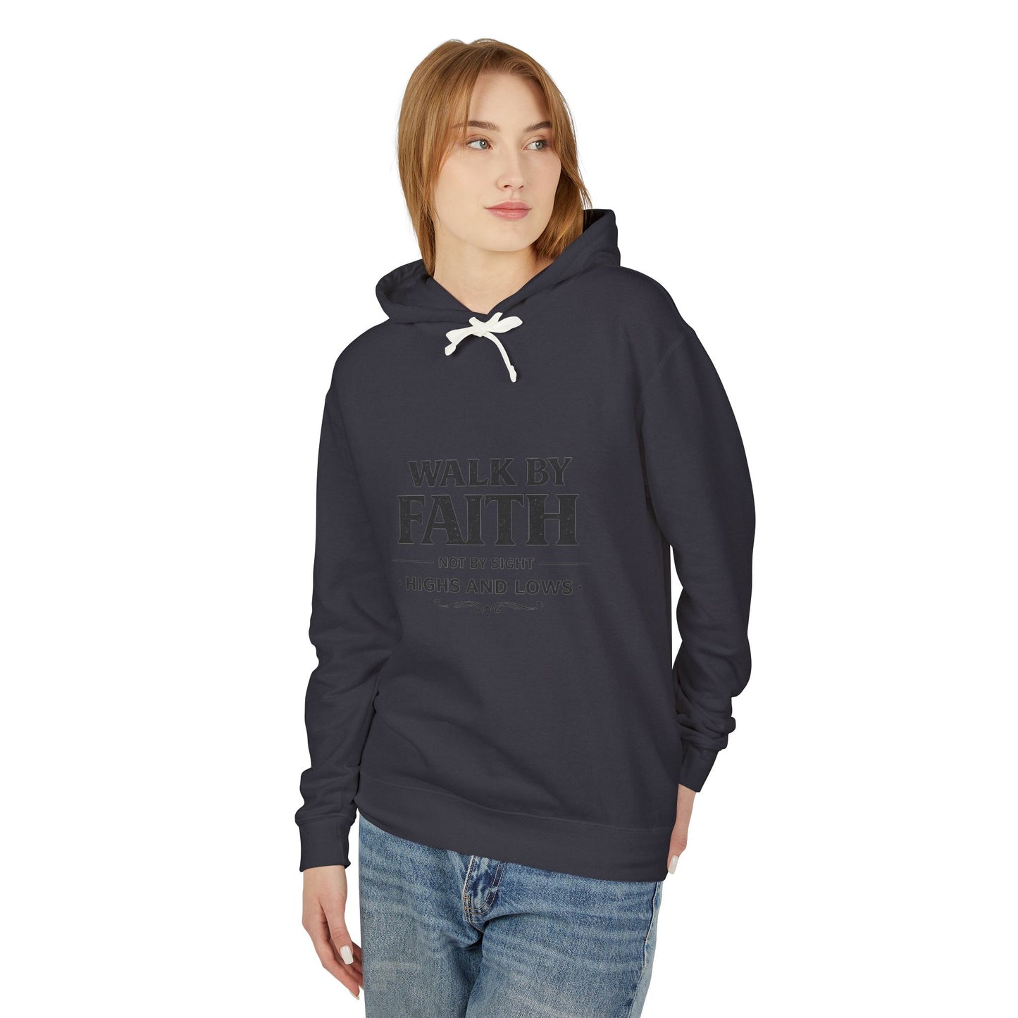 Faith Hoodie - "Walk By Faith, Not By Sight" Inspirational Pullover