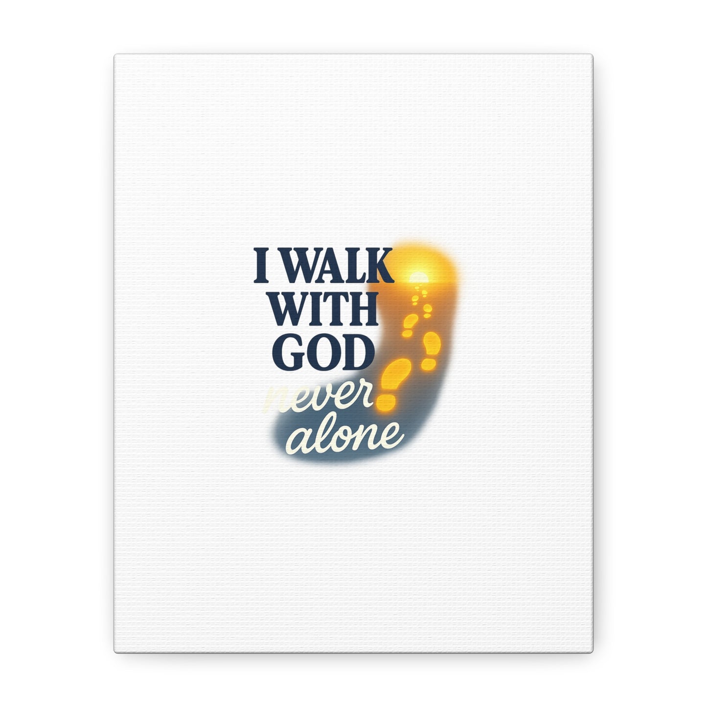 I Walk With God – Matte Canvas Wall Art