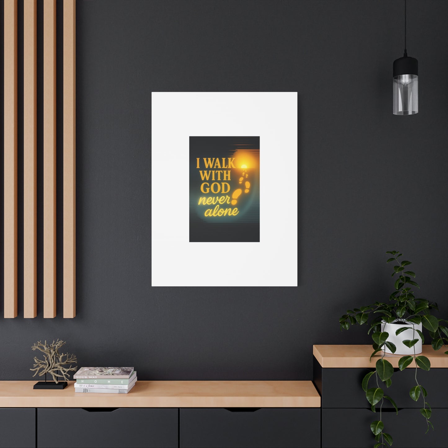 I Walk With God – Matte Canvas Wall Art