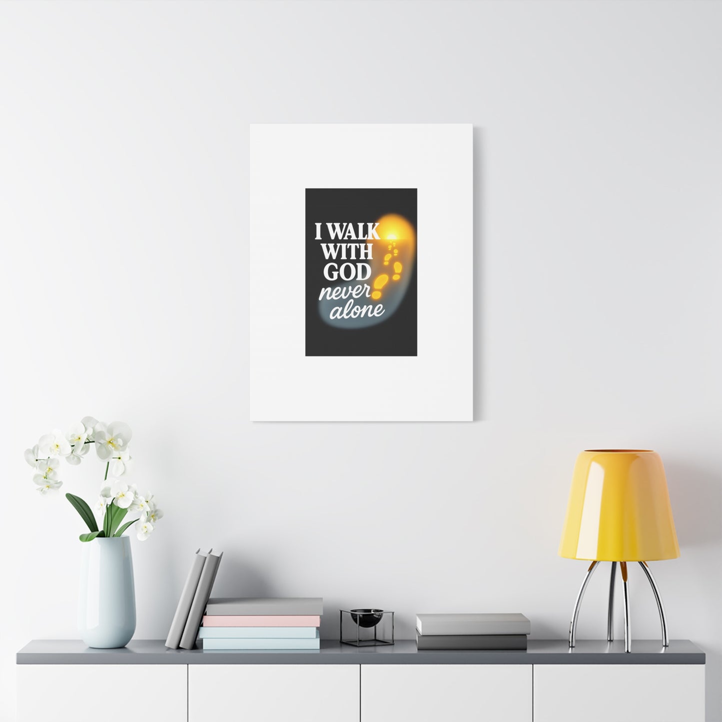 I Walk With God – Matte Canvas Wall Art