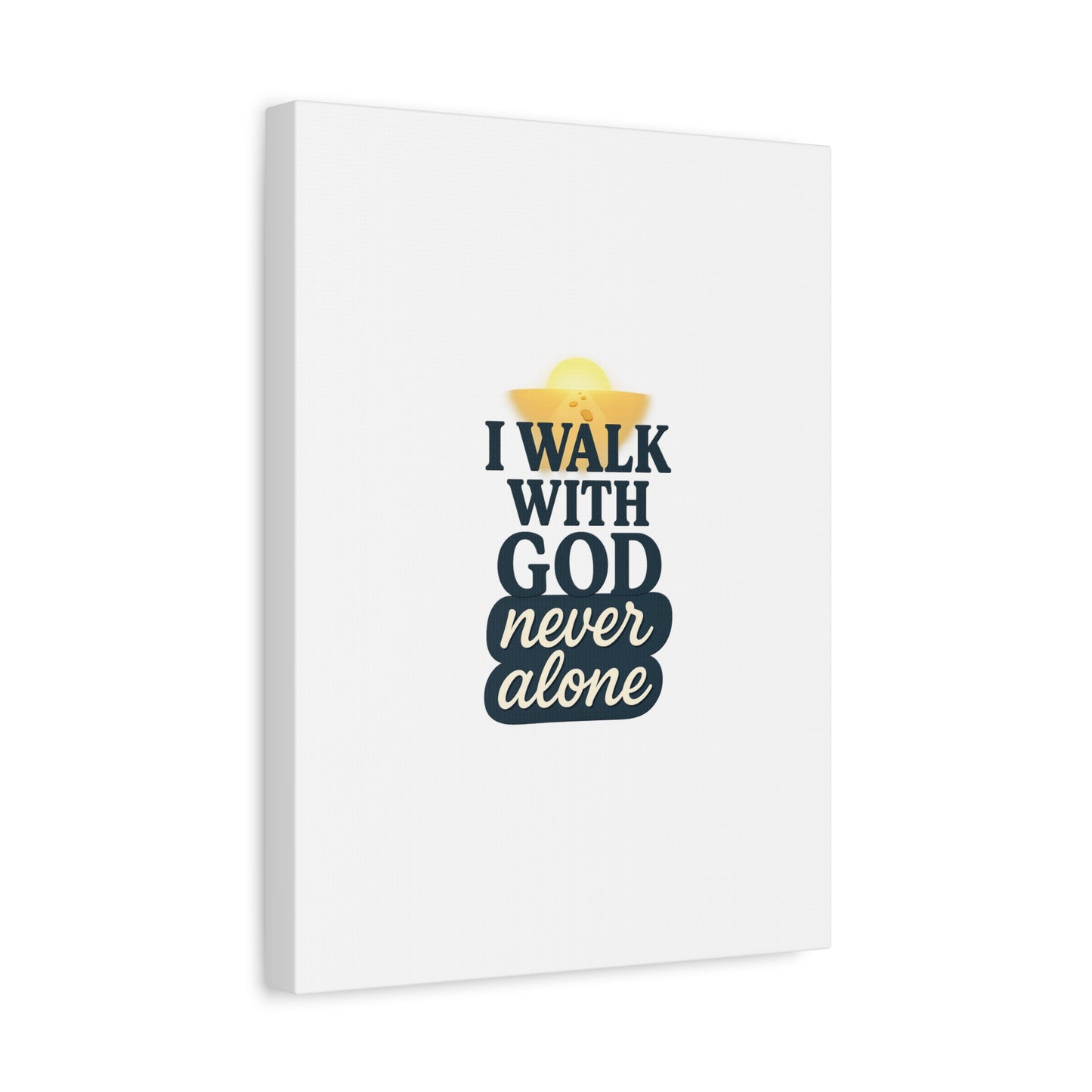 I Walk With God – Matte Canvas Wall Art