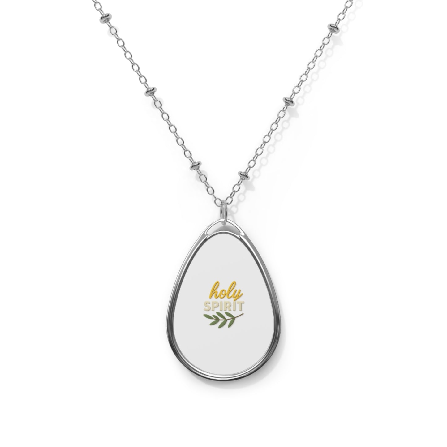 Oval Pendant Necklace – Vibrant, Personalized & Effortlessly Elegant