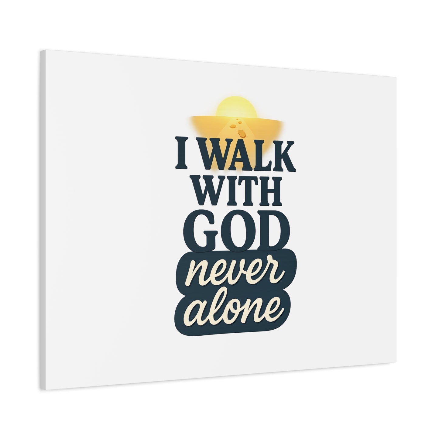 I Walk With God – Matte Canvas Wall Art