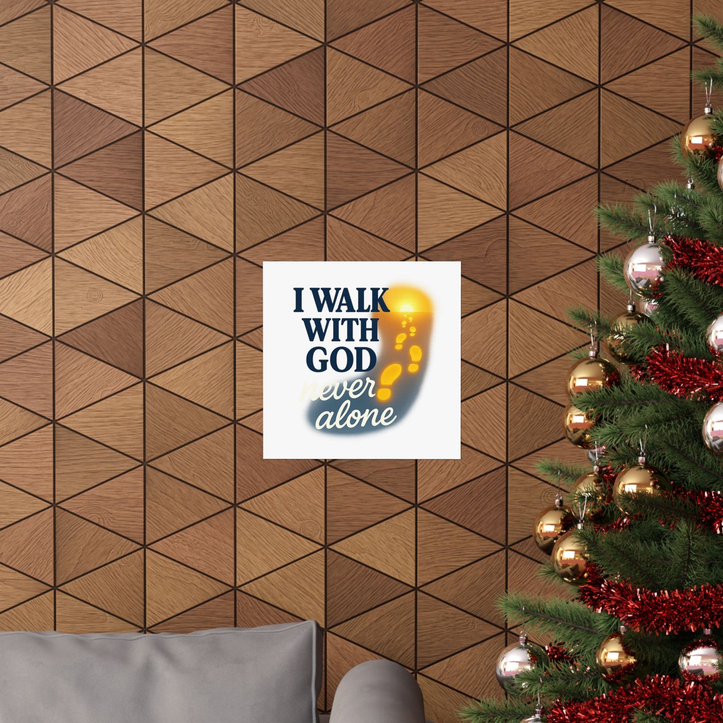Inspirational Wall Art Poster, God Quote Decor, Faith Motivation Print, Religious Home Decor, Spiritual Gift
