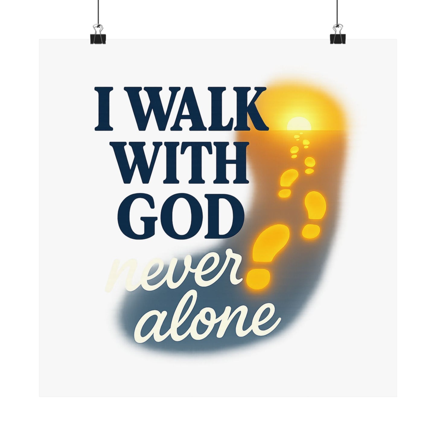 Inspirational Wall Art Poster, God Quote Decor, Faith Motivation Print, Religious Home Decor, Spiritual Gift