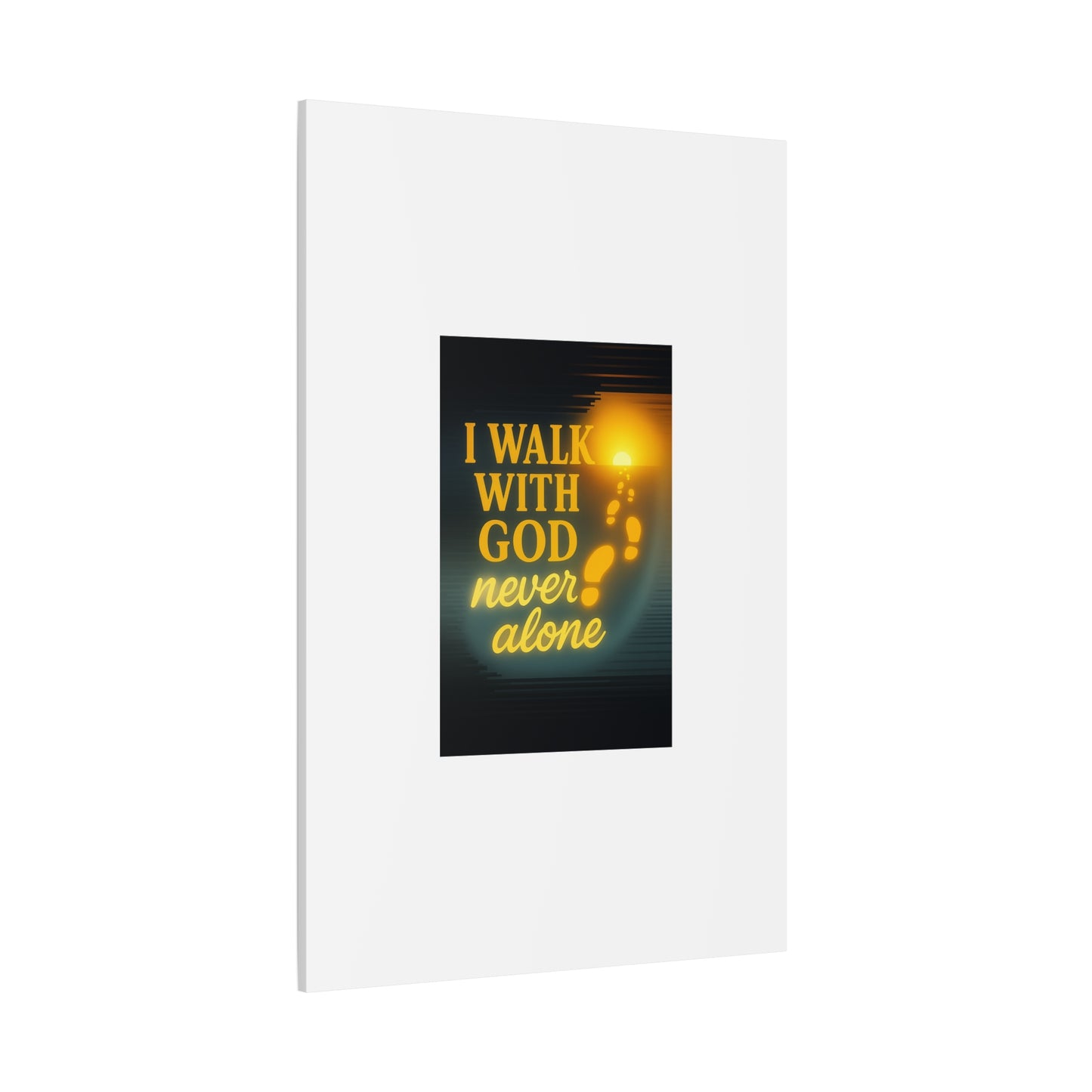 I Walk With God – Matte Canvas Wall Art