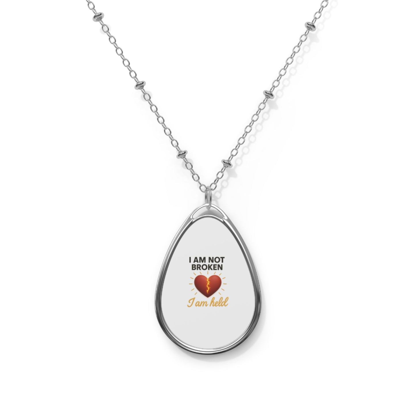 Oval Pendant Necklace – Vibrant, Personalized & Modern Elegance