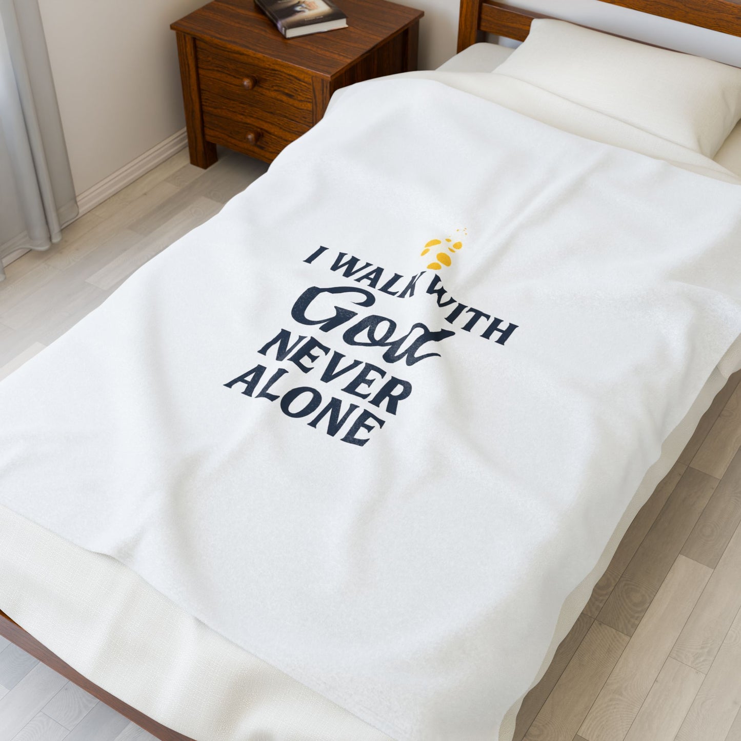 Faith-Inspired Velveteen Plush Blanket