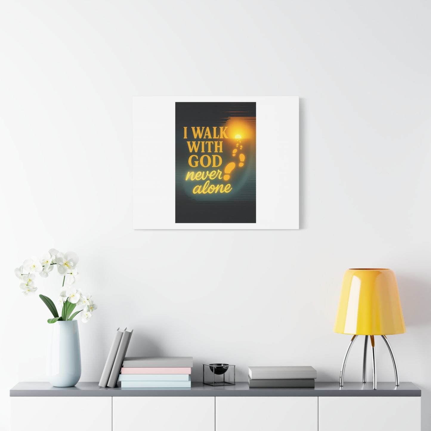 I Walk With God – Matte Canvas Wall Art