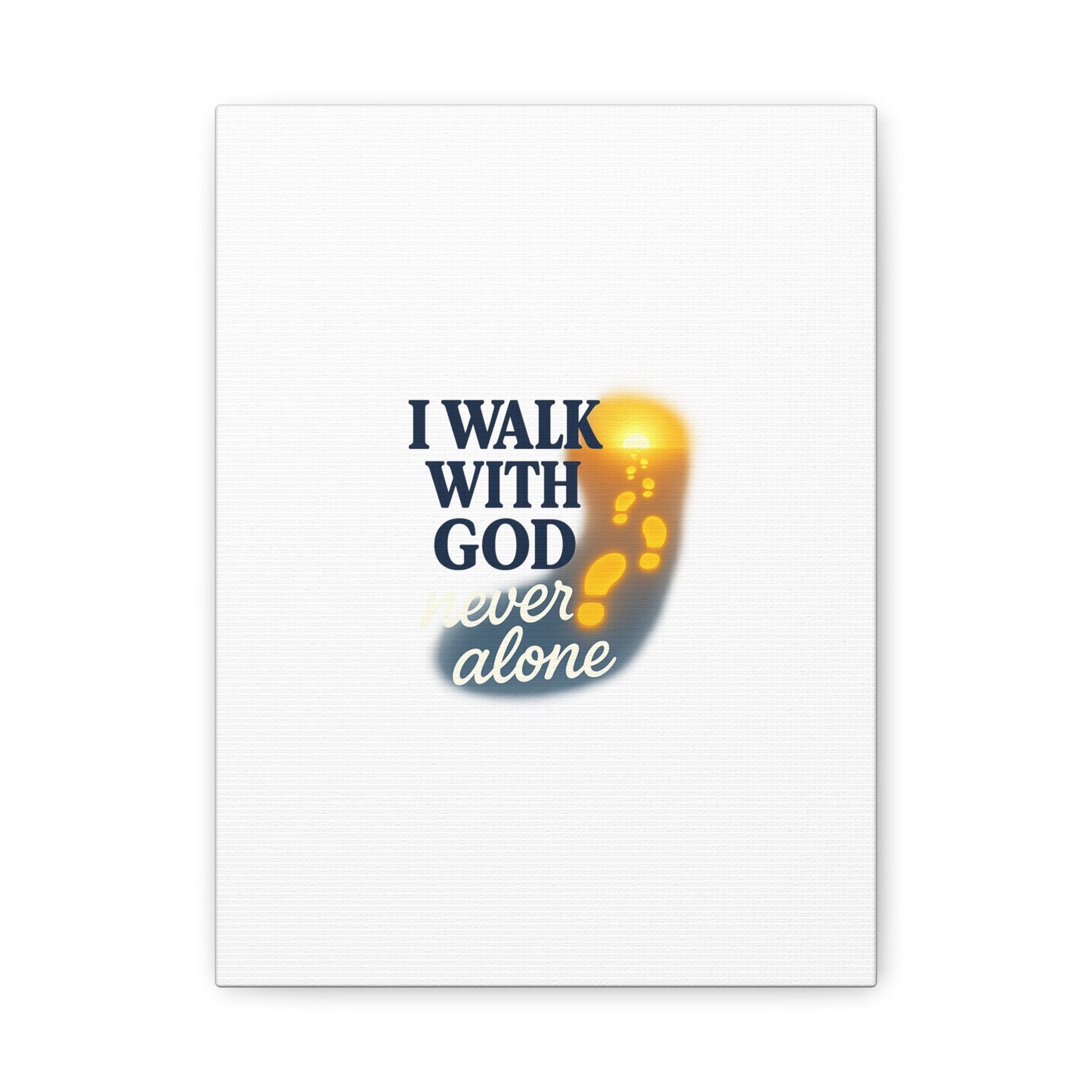 I Walk With God – Matte Canvas Wall Art