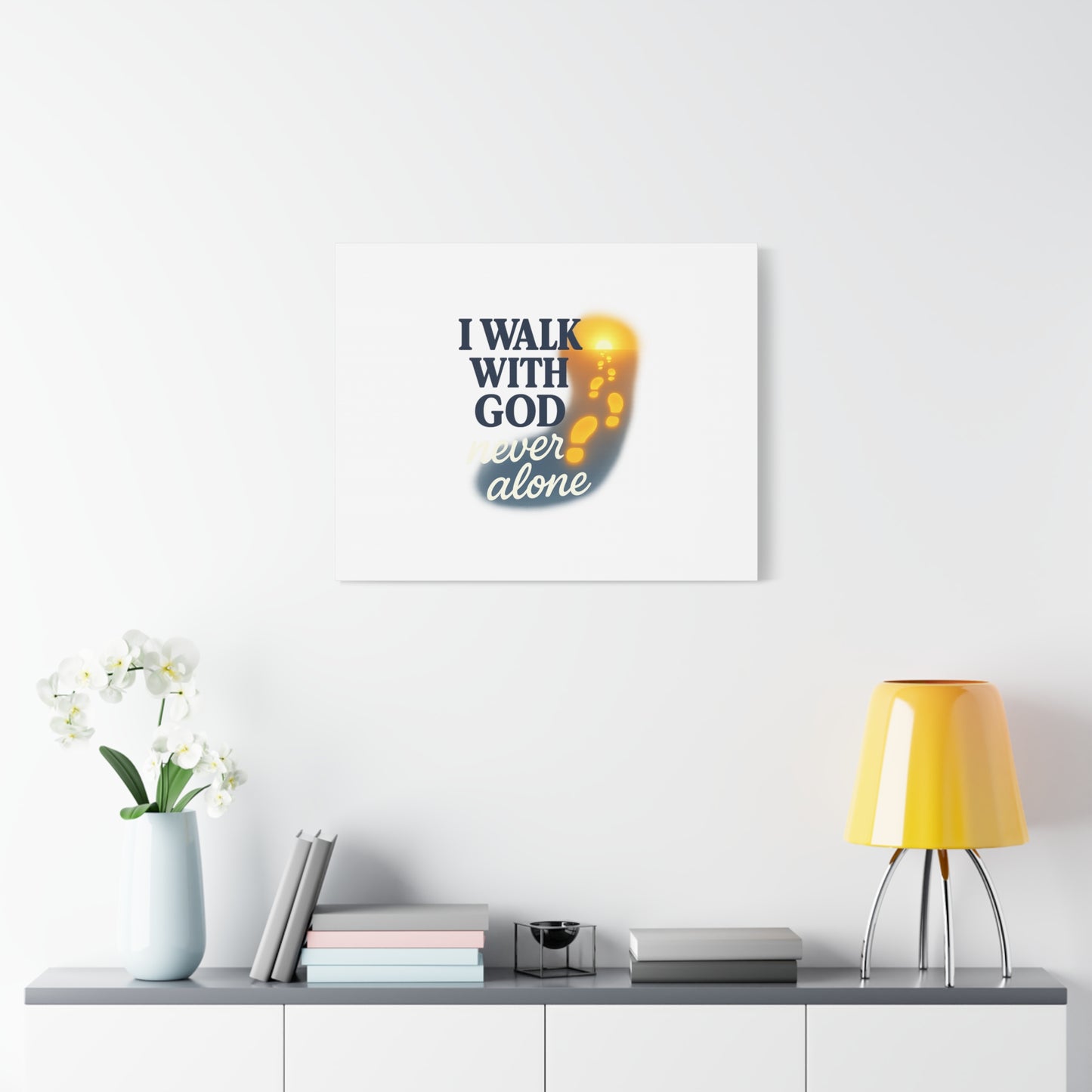 I Walk With God – Matte Canvas Wall Art