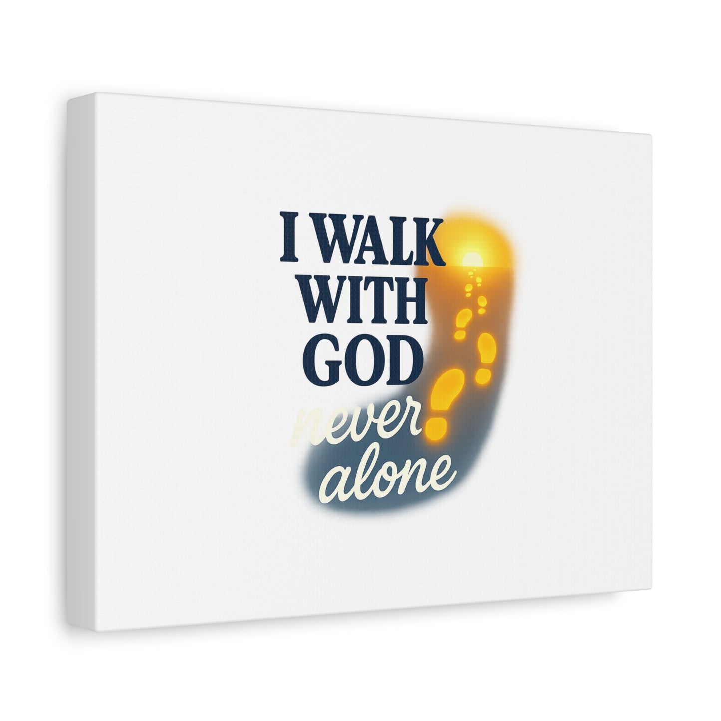 I Walk With God – Matte Canvas Wall Art