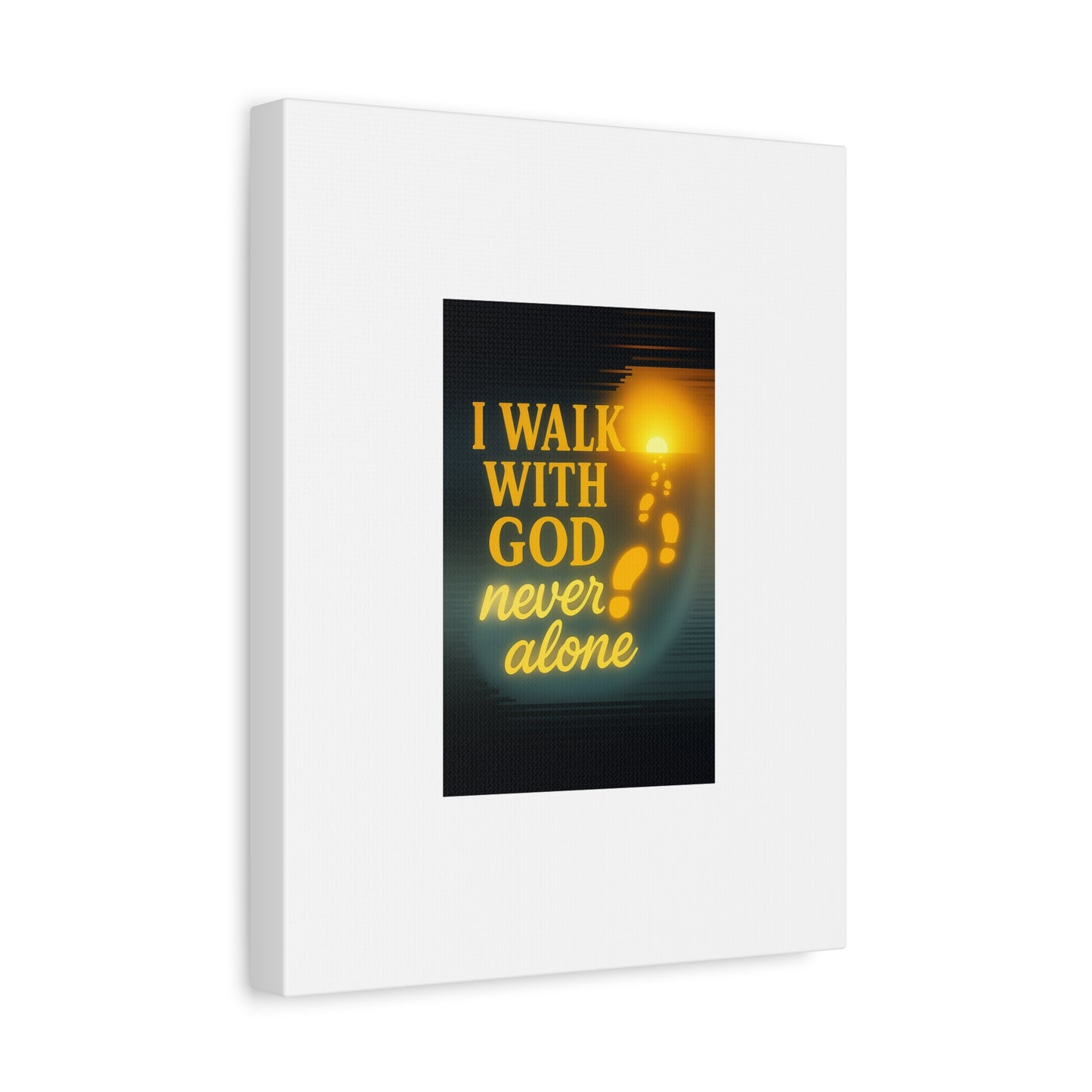 I Walk With God – Matte Canvas Wall Art