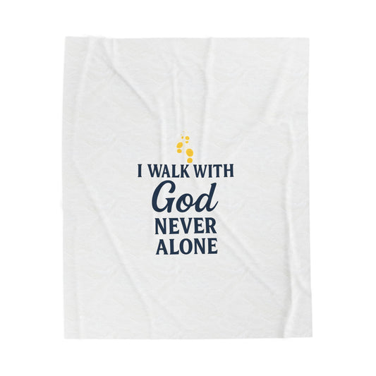 Faith-Inspired Velveteen Plush Blanket