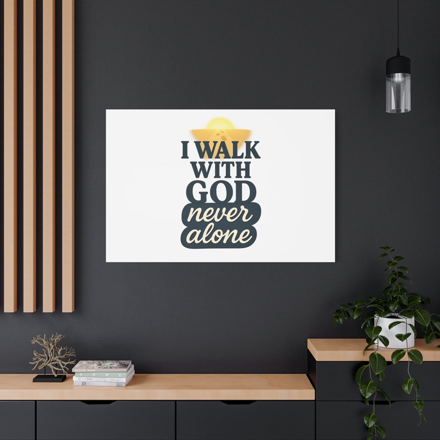 I Walk With God – Matte Canvas Wall Art
